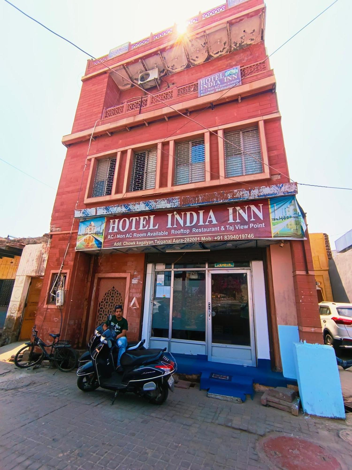Hotel India Inn Walking Distance From Taj Mahal-- Rooftop Taj Mahal View Agra  Dış mekan fotoğraf
