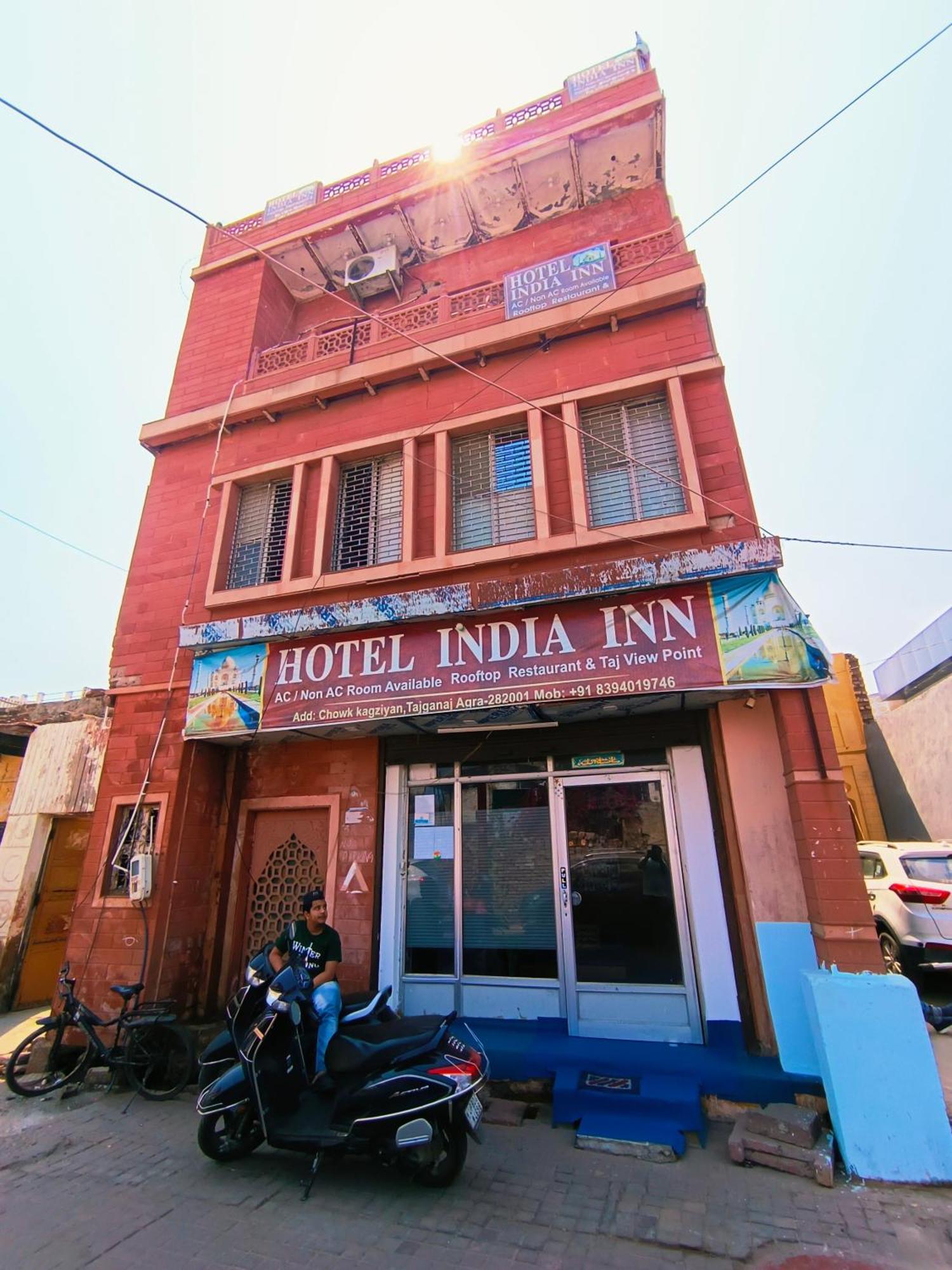 Hotel India Inn Walking Distance From Taj Mahal-- Rooftop Taj Mahal View Agra  Dış mekan fotoğraf